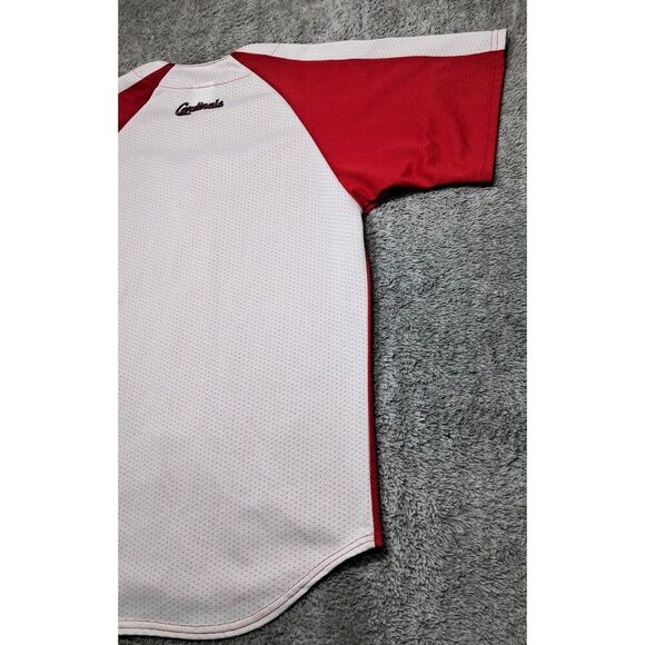 VTG Red MAJESTIC GENUINE ST LOUIS CARDINALS MLB JERSEY Medium Made In USA - Picture 12 of 15